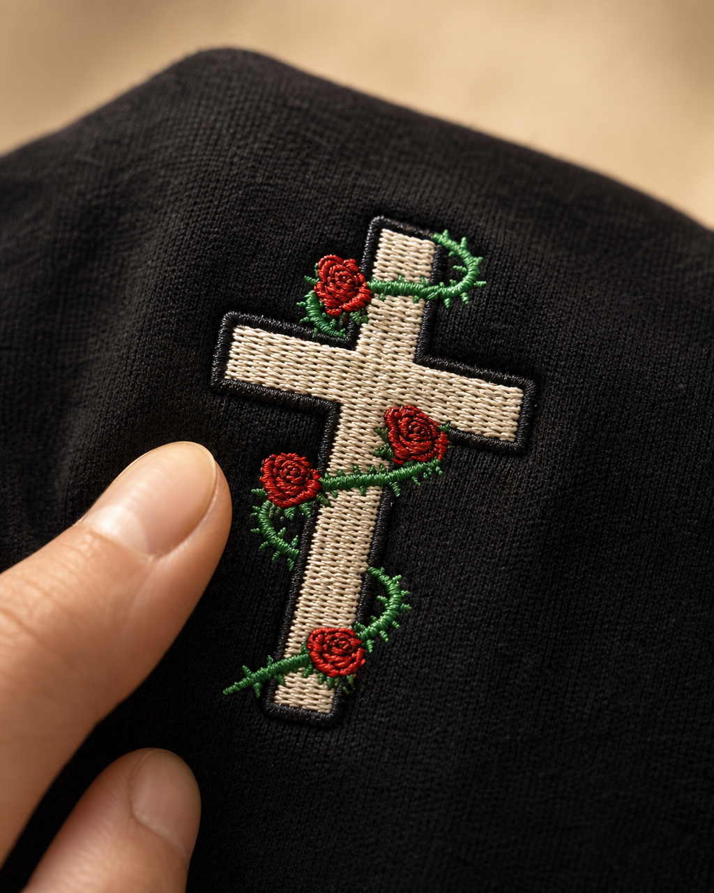 Worn Honestly: embroidery detail close-up